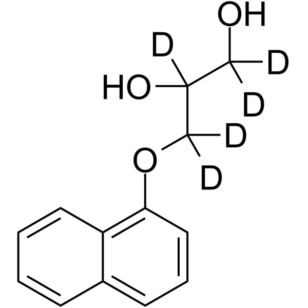 Propranolol glycol-d5 Structure
