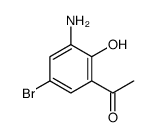 1-(3-氨基-5-溴-2-羟基苯基)乙酮结构式