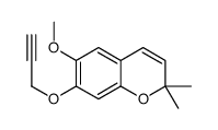 6-methoxy-2,2-dimethyl-7-prop-2-ynoxychromene Structure
