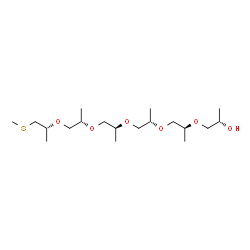 4,7,10,13,16-Pentamethyl-5,8,11,14,17-pentaoxa-2-thiaicosan-19-ol结构式