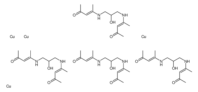 copper,4-[[2-hydroxy-3-(4-oxopent-2-en-2-ylamino)propyl]amino]pent-3-en-2-one结构式