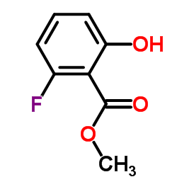 2-氟-6-羟基苯甲酸甲酯结构式