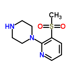 1-[3-(Methylsulfonyl)-2-pyridinyl]piperazine结构式