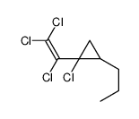 1-chloro-2-propyl-1-(1,2,2-trichloroethenyl)cyclopropane结构式