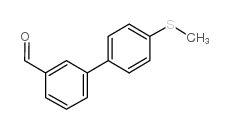 4'-(甲基硫基)联苯-3-甲醛结构式