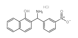 2-[AMINO-(3-NITRO-PHENYL)-METHYL]-NAPHTHALEN-1-OL HYDROCHLORIDE structure