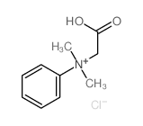 carboxymethyl-dimethyl-phenyl-azanium structure