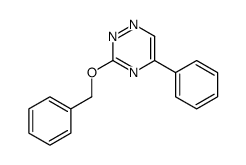 1,2,4-Triazine, 5-phenyl-3-(phenylmethoxy)-结构式