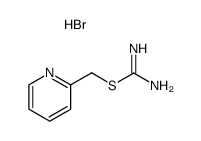 (α-pyridylmethyl)isothiouronium bromide Structure