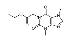 (3,7-dimethyl-2,6-dioxo-2,3,6,7-tetrahydro-purine-1-yl) acetic acid ethyl ester结构式