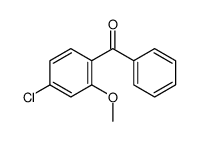 (4-chloro-2-methoxyphenyl)-phenylmethanone Structure