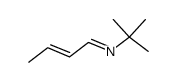 N-tert-butyl-(E)-crotonaldimine结构式