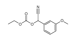 cyano(3-methoxyphenyl)methyl ethyl carbonate Structure