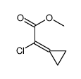 2-氯-2-环丙基亚甲基乙酸甲酯结构式