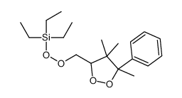 triethyl-[(4,4,5-trimethyl-5-phenyldioxolan-3-yl)methylperoxy]silane Structure