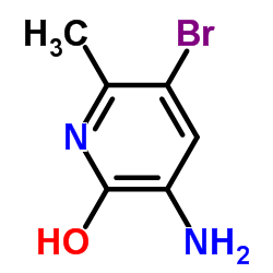 3-氨基-5-溴-2-羟基-6-甲基吡啶结构式