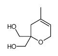 [6-(hydroxymethyl)-4-methyl-2,5-dihydropyran-6-yl]methanol结构式
