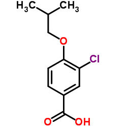 3-Chloro-4-isobutoxybenzoic acid Structure