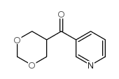 1,3-二恶烷-5-基(吡啶-3-基)甲酮结构式