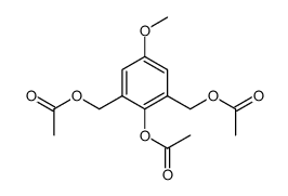 2-acetoxy-1,3-bis-acetoxymethyl-5-methoxy-benzene结构式