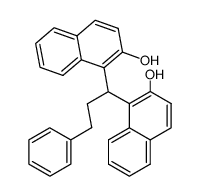 1,1-bis-(2-hydroxy-[1]naphthyl)-3-phenyl-propane结构式