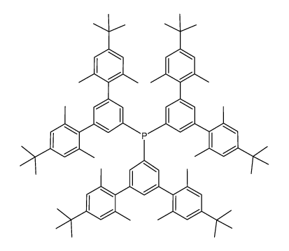 [4,4''-di-t-Bu-2,2'',6,6''-tetramethyl-m-terphenyl-5'-yl]3P Structure