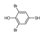 2,6-dibromo-4-mercapto-phenol Structure