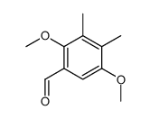 2,5-dimethoxy-3,4-dimethylbenzaldehyde结构式