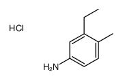 3-ethyl-4-methylaniline,hydrochloride结构式