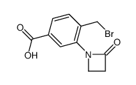 4-(bromomethyl)-3-(2-oxoazetidin-1-yl)benzoic acid结构式
