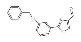 2-(3-苄氧基-苯基)-噻唑-4-甲醛结构式