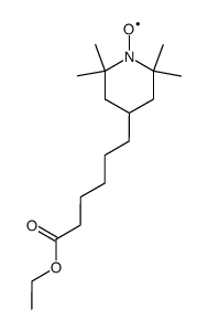 6-(2,2,6,6-tetramethyl-1-oxy-4-piperidinyl)-hexanoic acid ethyl ester Structure
