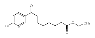 ETHYL 8-(6-CHLORO-3-PYRIDYL)-8-OXOOCTANOATE结构式