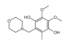 2,3-dimethoxy-5-methyl-6-(morpholin-4-ylmethyl)benzene-1,4-diol Structure