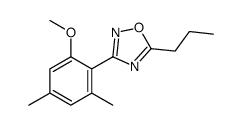 3-(2-methoxy-4,6-dimethylphenyl)-5-propyl-1,2,4-oxadiazole Structure