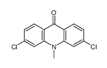 3,6-dichloro-10-methylacridin-9-one结构式