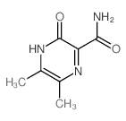 5,6-二甲基-3-氧代-3,4-二氢吡嗪-2-羧酰胺结构式