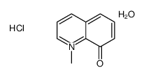 1-methylquinolin-1-ium-8-ol,chloride,hydrate Structure