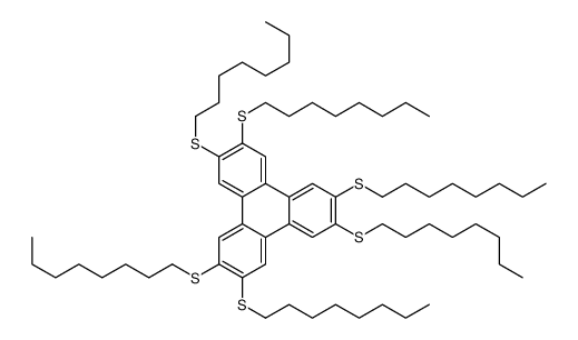 2,3,6,7,10,11-hexakis(octylsulfanyl)triphenylene Structure