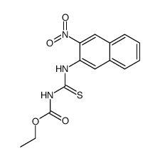 1-(Ethoxycarbonyl)-3-(2-nitro-3-naphthyl)thiourea Structure