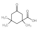1,3,3-Trimethyl-5-oxocyclohexanecarboxylic acid Structure
