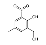 2-(hydroxymethyl)-4-methyl-6-nitrophenol结构式