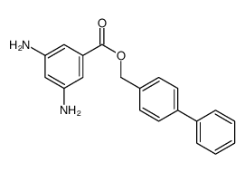 (4-phenylphenyl)methyl 3,5-diaminobenzoate结构式