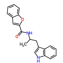 N-[1-(1H-Indol-3-yl)-2-propanyl]-1-benzofuran-2-carboxamide结构式