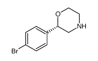 Morpholine, 2-(4-bromophenyl)-, (2S) Structure