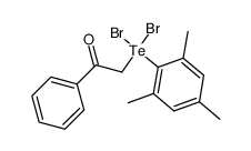 2-(dibromo(mesityl)-4-tellanyl)-1-phenylethan-1-one Structure