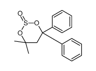 4,4-dimethyl-6,6-diphenyl-1,3,2-dioxathiane 2-oxide结构式
