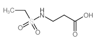 N-(Ethylsulfonyl)-β-alanine结构式