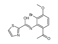 N-(6-acetyl-2-bromo-3-methoxyphenyl)-1,3-thiazole-2-carboxamide Structure