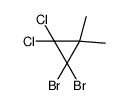 1,1-dibromo-2,2-dichloro-3,3-dimethylcyclopropane结构式